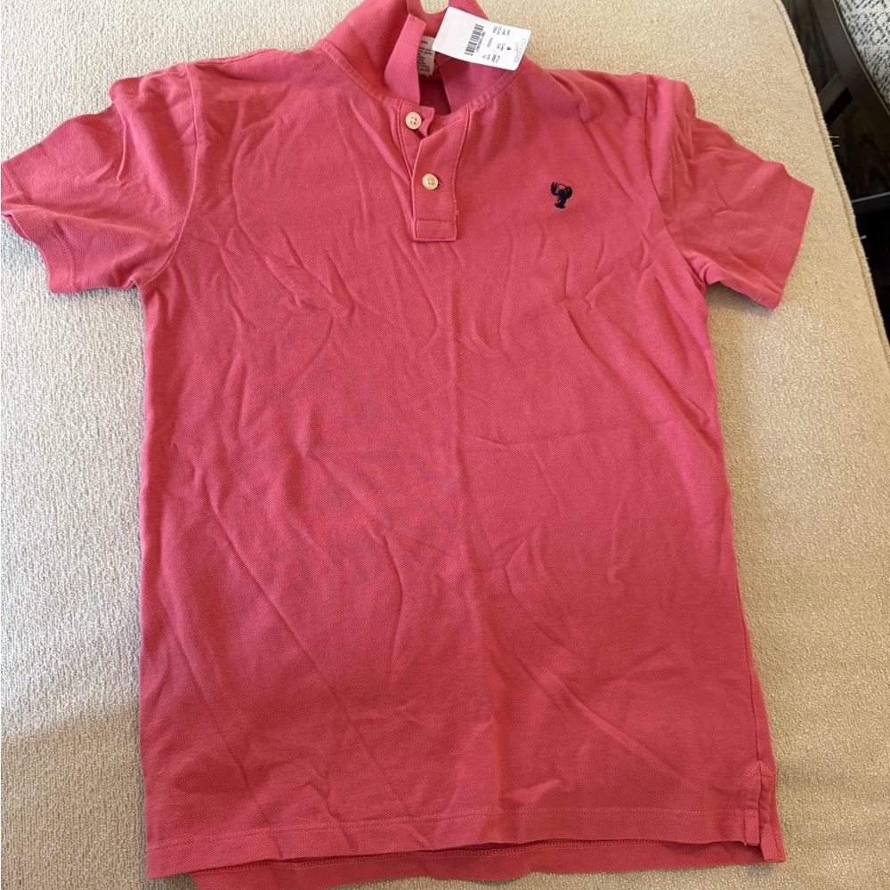 Boys Crewcuts Short Sleeve Polo Shirt New Pink Red New with Tags Summer Vacay